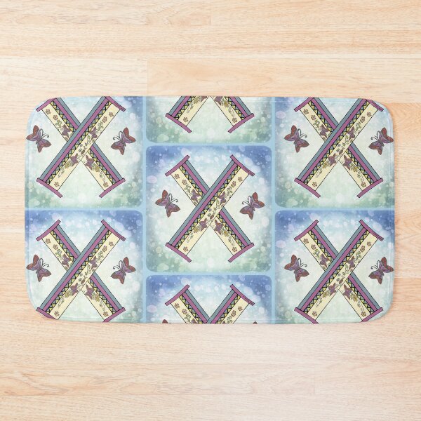 Item preview, Floral letter X Monogram designed and sold by artmuvz.