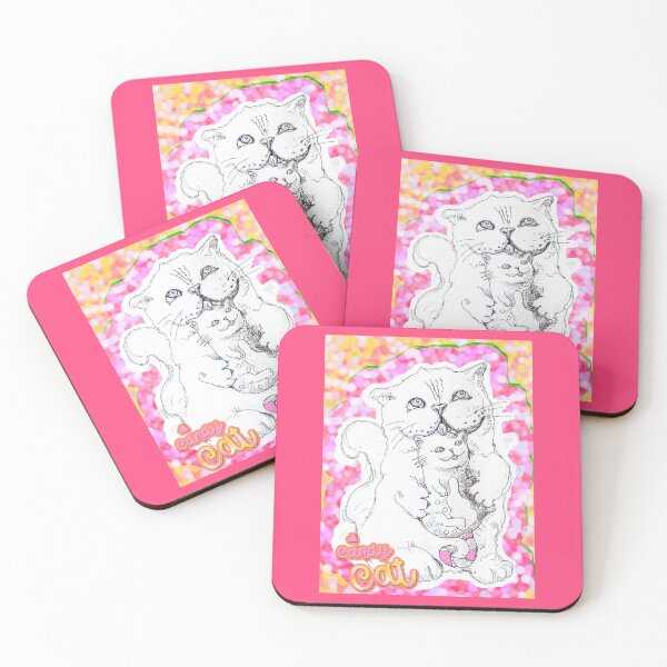 Item preview, Candy Cat With Candy Toy (Ink Hand Drawing by ACCI designed and sold by VanyssaGraphics.