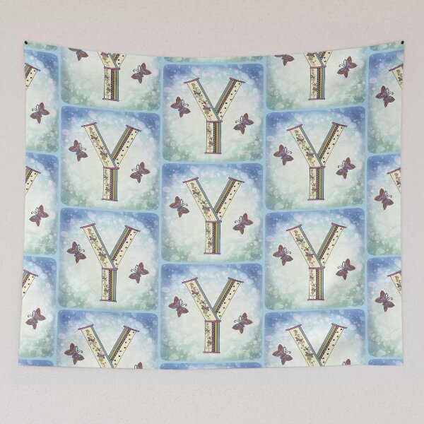 Item preview, Floral letter Y Monogram designed and sold by artmuvz.