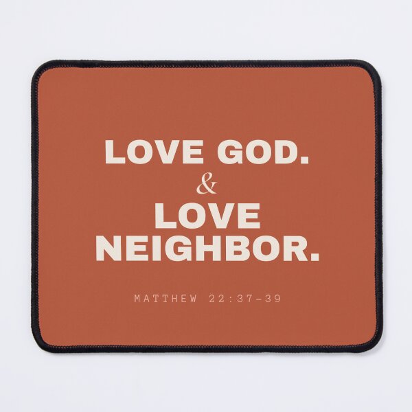 Item preview, Love God & Love Neighbor – Matthew 22:37–39 Minimalist Scripture Design designed and sold by Alt Christian.
