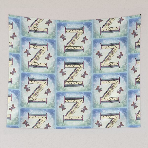 Item preview, Floral letter Z Monogram designed and sold by artmuvz.