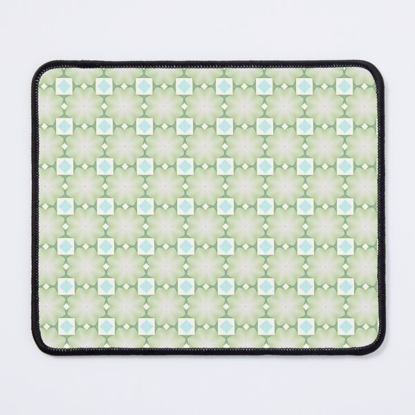 Item preview, Geometric Tile Pattern Soft Green Seamless Design designed and sold by MegaNovaArt.