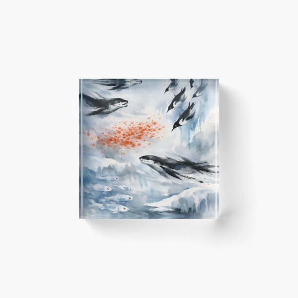 Item preview, Glacial Currents with Antarctic Ocean Life designed and sold by WildlifeInc.