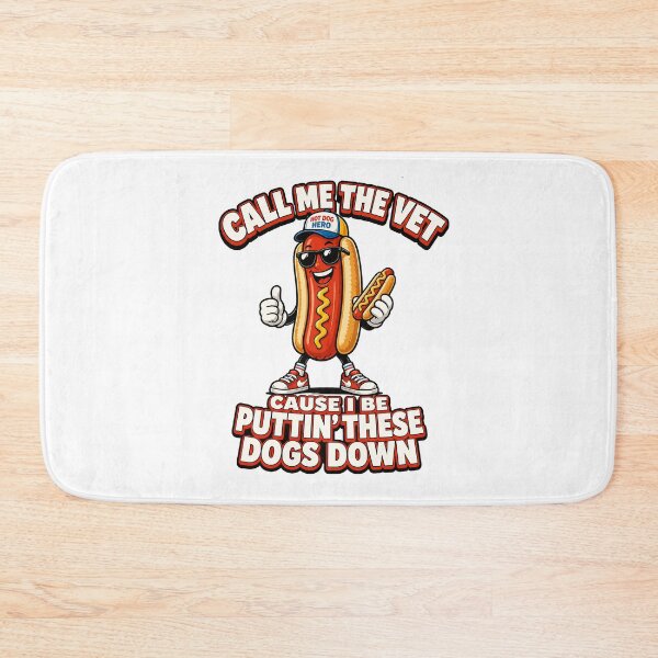 Item preview, Call Me The Vet Funny Hot Dog Mascot Cartoon Food Shirt designed and sold by LunaMagicStudio.