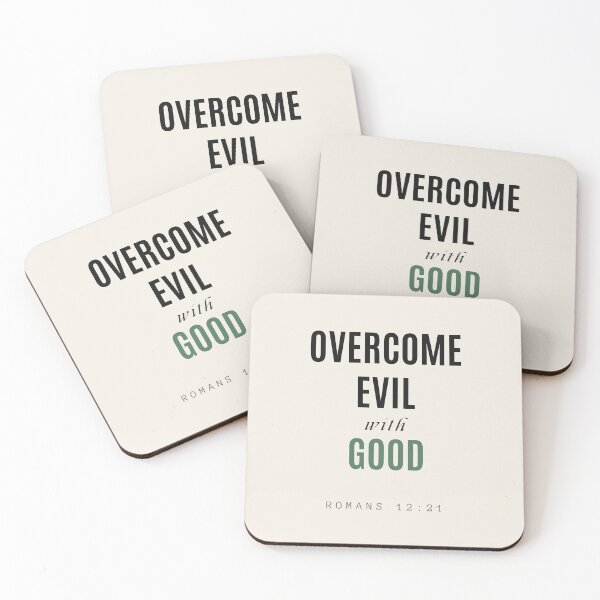 Item preview, Overcome Evil with Good – Romans 12:21 Minimalist Scripture Design designed and sold by Alt Christian.