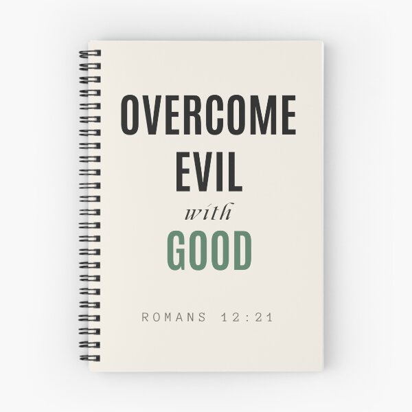 Item preview, Overcome Evil with Good – Romans 12:21 Minimalist Scripture Design designed and sold by Alt Christian.