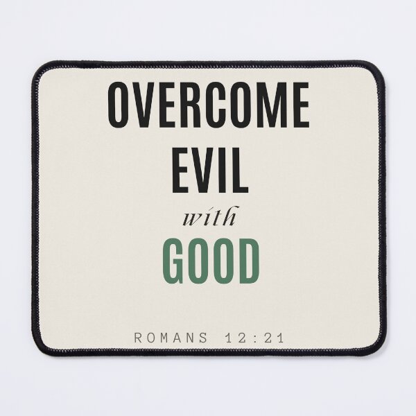 Item preview, Overcome Evil with Good – Romans 12:21 Minimalist Scripture Design designed and sold by Alt Christian.