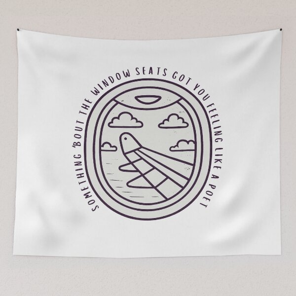Item preview, Noah Kahan Downfall Window Seats Poet Lyrics designed and sold by secondcityshore.