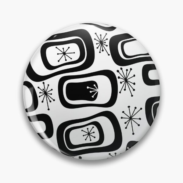 Item preview, Black and White Mid Century Rectangles designed and sold by PapercutandSuch.