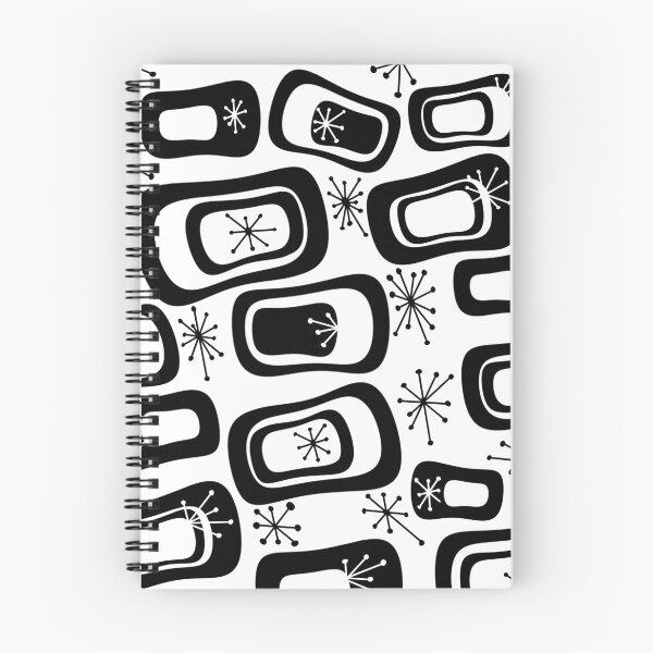 Item preview, Black and White Mid Century Rectangles designed and sold by PapercutandSuch.
