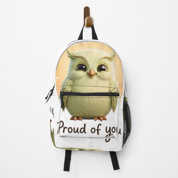 Item preview, Cute Owl Proud of You Positive Affirmation Art designed and sold by MegaNovaArt.