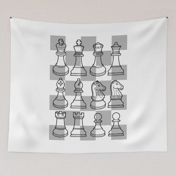 Item preview, Chess Player Set Pieces Board Checkerboard Graphic designed and sold by GrandeDuc.