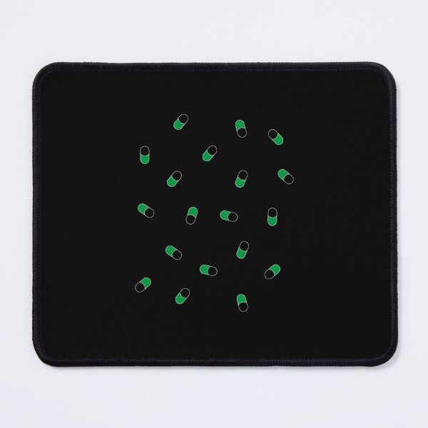 Item preview, Green pills pattern for positive pharmacist black designed and sold by FlowaDesign.