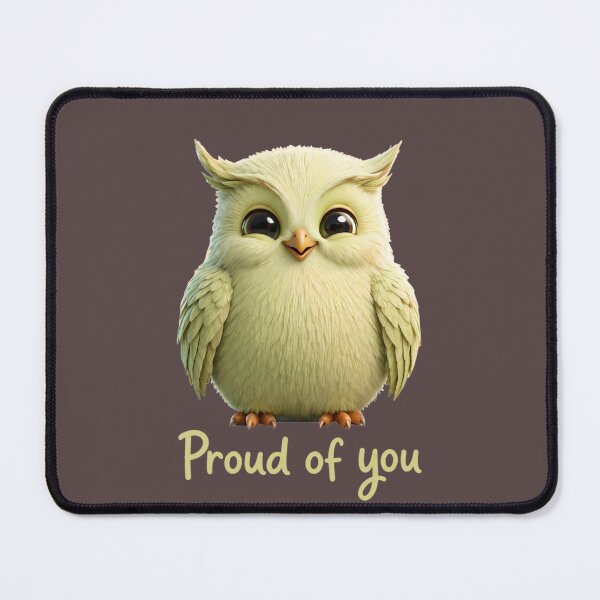 Item preview, Cute Owl Proud of You Positive Affirmation Art designed and sold by MegaNovaArt.