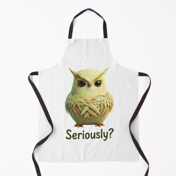 Item preview, Seriously Cute Owl Attitude Illustration designed and sold by MegaNovaArt.