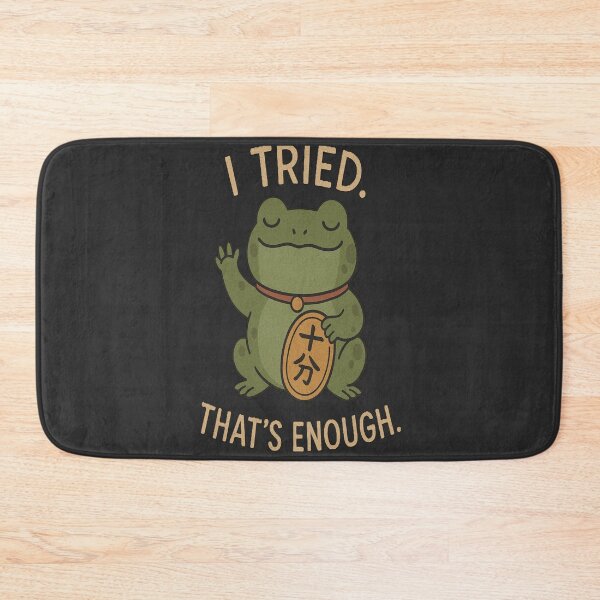 Item preview, I Tried That’s Enough Funny Frog Shirt Lazy Humor Cute Sarcastic Quote T-Shirt designed and sold by Negisandeep studio.