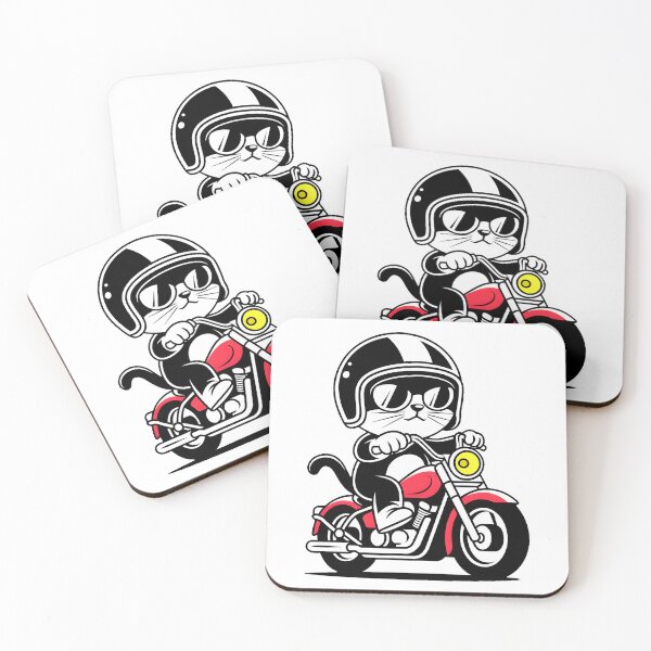 Item preview, Cat motorcyclist  designed and sold by Conrad-Geordz.