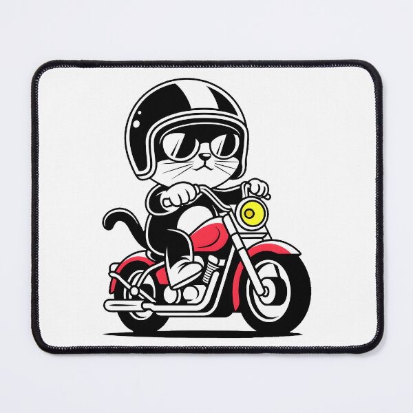 Item preview, Cat motorcyclist  designed and sold by Conrad-Geordz.