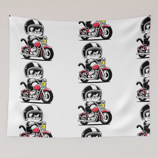 Item preview, Cat motorcyclist  designed and sold by Conrad-Geordz.