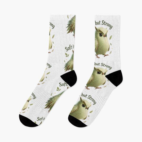 Item preview, Soft but Strong Cute Owl Illustration designed and sold by MegaNovaArt.