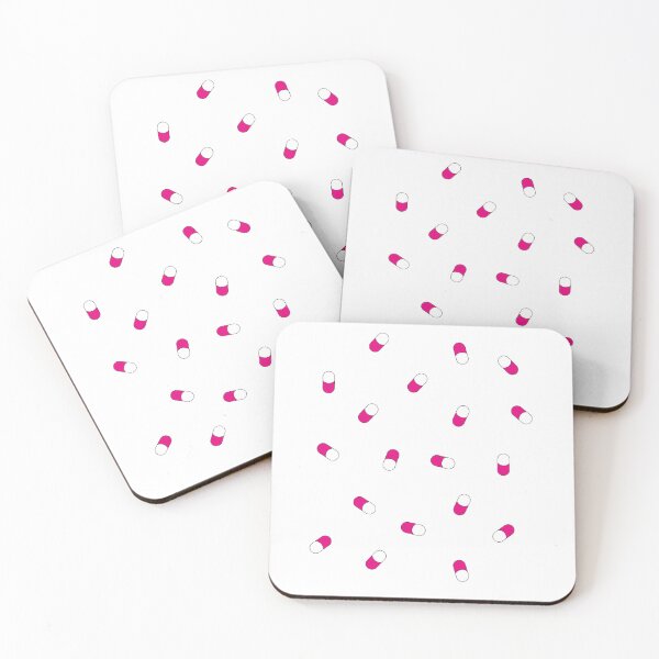 Item preview, Pink pills pattern for positive pharmacist white designed and sold by FlowaDesign.