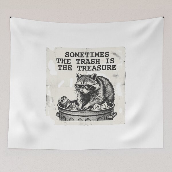 Item preview, Sometimes Trash Is Treasure Vintage Raccoon – Funny Retro Trash Panda Design. designed and sold by UniqueArtsOnly.