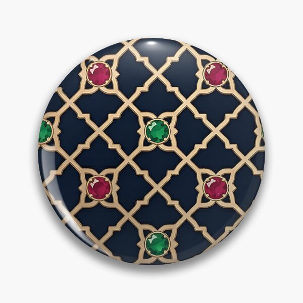 Item preview, Royal Jali Lattice with Ruby and Emerald Jewels designed and sold by RajRang.