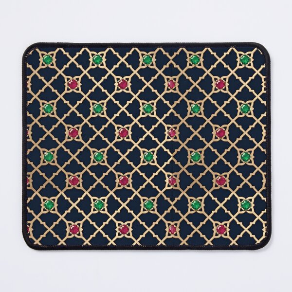 Item preview, Royal Jali Lattice with Ruby and Emerald Jewels designed and sold by RajRang.
