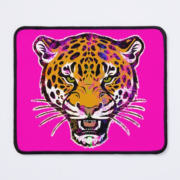 Item preview, Leopard head distressed with rainbow colored accents designed and sold by Robobonez.