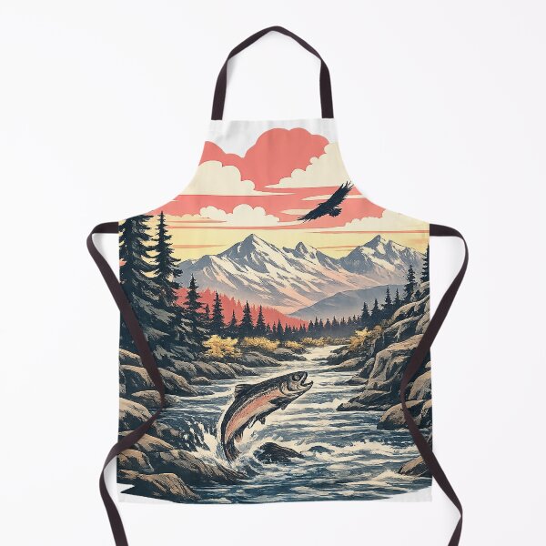 Item preview, Mountain River Trout Shirt designed and sold by Redrockthreads.