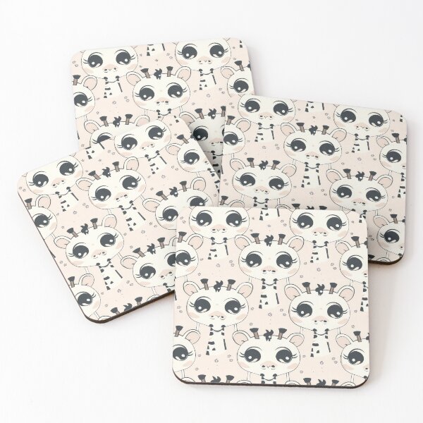 Item preview, Cute Kawaii Giraffe Pattern with Big Eyes designed and sold by MegaNovaArt.