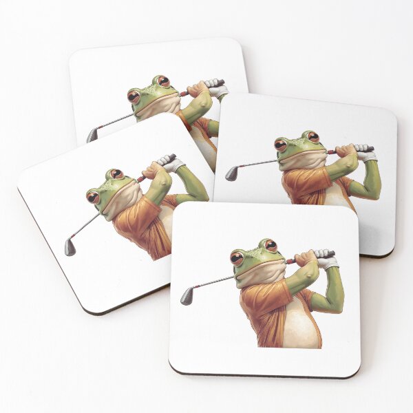 Item preview, Confident Frog Golfer – Funny Golf Champion Illustration designed and sold by MarekoraStudio.