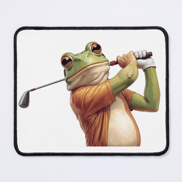 Item preview, Confident Frog Golfer – Funny Golf Champion Illustration designed and sold by MarekoraStudio.