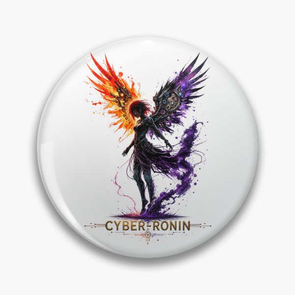 Item preview, Cyber-Ronin - Fallen Angel of the Neon City designed and sold by KireaDesigns.