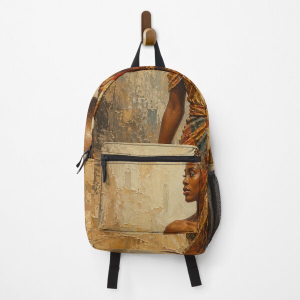 Item preview, Grace of the Savanna – African Woman with Clay Pitcher designed and sold by AuraVibeShop.