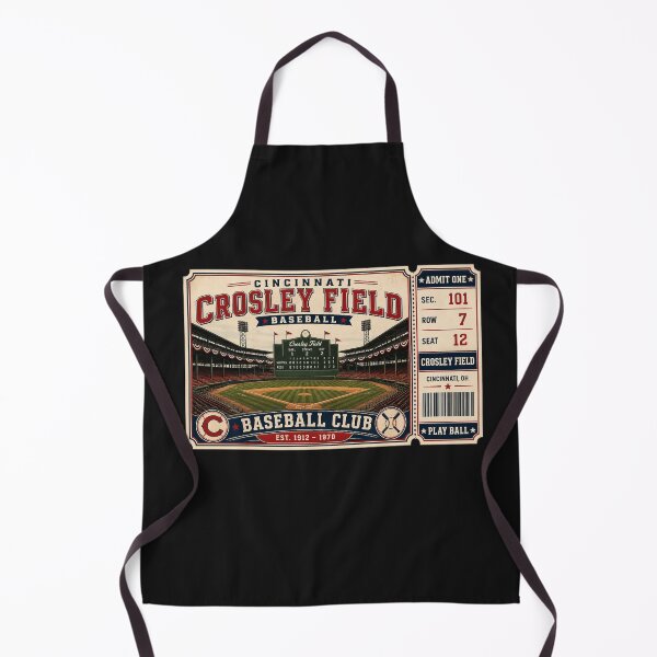 Item preview, Crosley Field Cincinnati Vintage Baseball Shirt, Retro Ballpark ticket , Old Stadium Tee designed and sold by GhostDawgs.