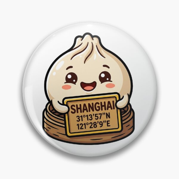 Item preview, Shanghai Coordinates Cute Dumpling Travel designed and sold by DuckOddity.