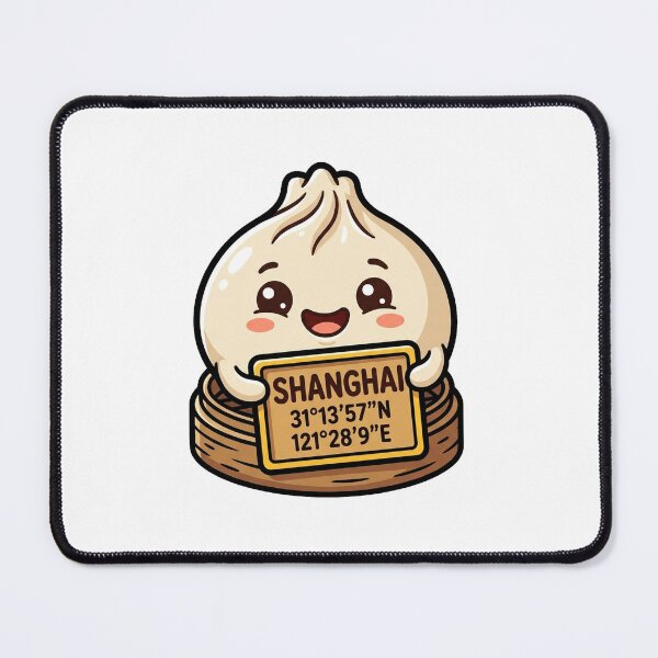 Item preview, Shanghai Coordinates Cute Dumpling Travel designed and sold by DuckOddity.