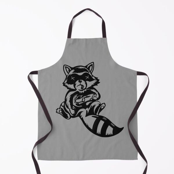 Item preview, Dead Raccoon Holding Corn - Black and White designed and sold by Batmantis275.