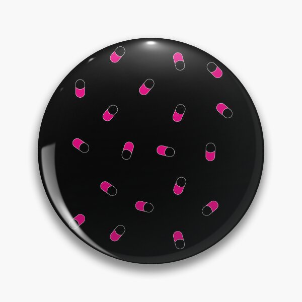 Item preview, Pink pills pattern for positive pharmacist black designed and sold by FlowaDesign.