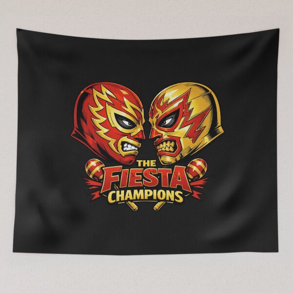 Item preview, Lucha Libre Fiesta Champions Wrestling Mask designed and sold by Tsugraf Designs.