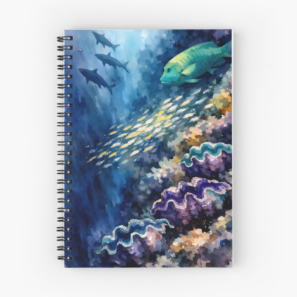 Item preview, Descending Reef Depths with Layered Ocean Life designed and sold by WildlifeInc.