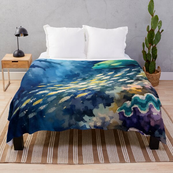 Item preview, Descending Reef Depths with Layered Ocean Life designed and sold by WildlifeInc.