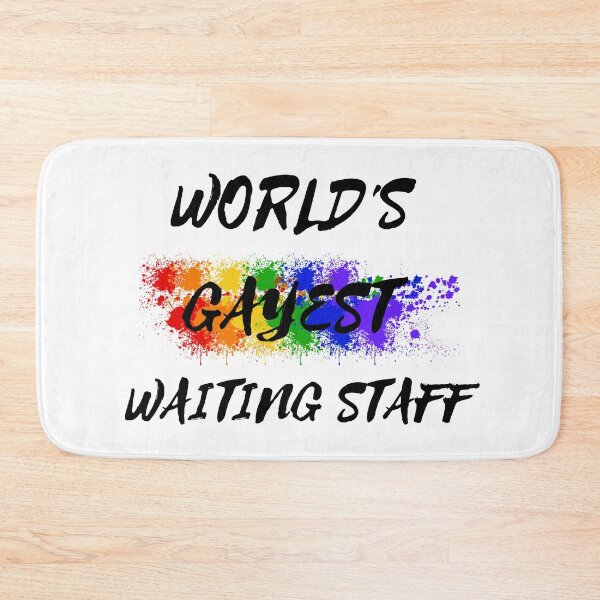 Item preview, World's Gayest Waiting Staff designed and sold by LuckyKermit.