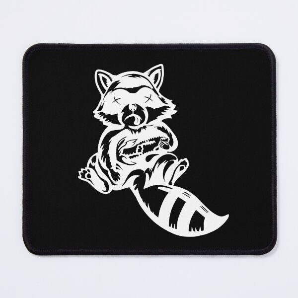 Item preview, Dead Raccoon Holding Corn - White and Black designed and sold by Batmantis275.
