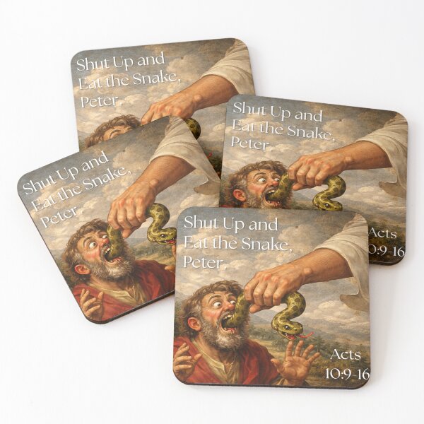 Item preview, Shut Up and Eat The Snake Peter | Acts 10:9-16 | Funny Bible Humor designed and sold by Alt Christian.