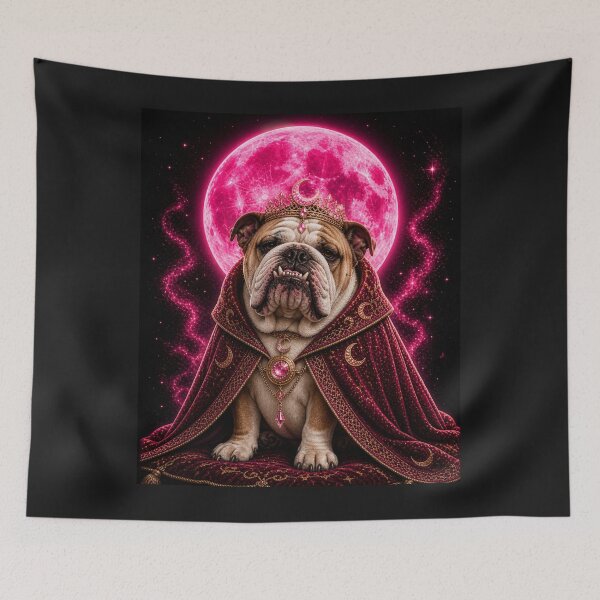 Item preview, Moon Queen Bulldog designed and sold by ZunZunArt.