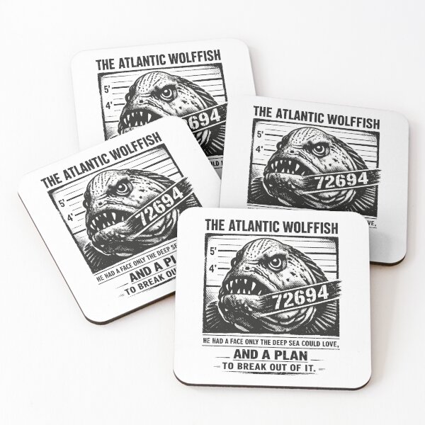 Item preview, Atlantic Wolffish Mugshot Deep Sea Rebel designed and sold by WildlifeInc.
