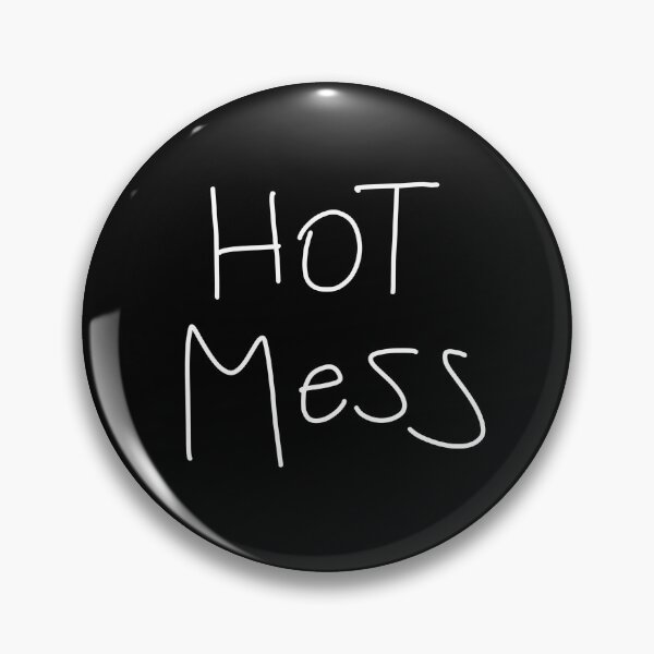 Item preview, Hot Mess - Funny Hand-Lettered Aesthetic black version designed and sold by PureHandletter.