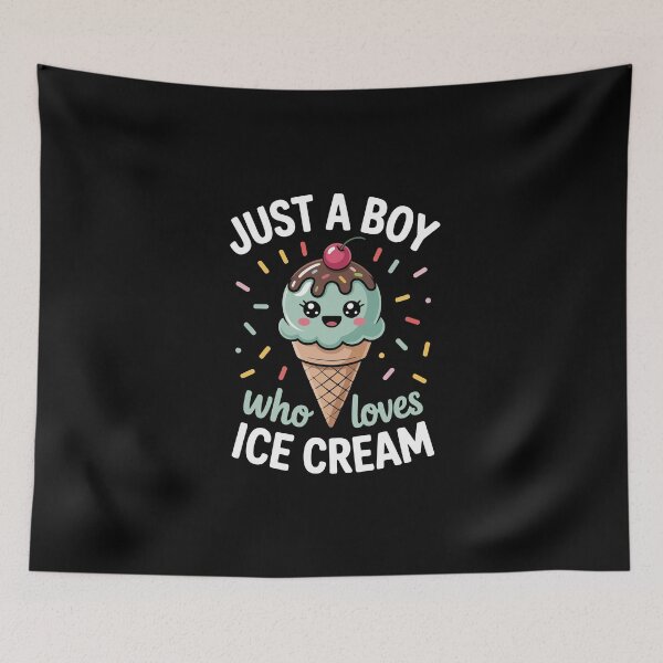 Item preview, Just a boy who loves ice cream designed and sold by jkrphoto.